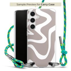 Carry Case Transparent Fabric sparkling neon/silver