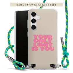 New Carry Case Transparent Stoff sparkling-neon/silber