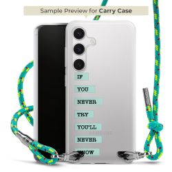 New Carry Case Transparent Stoff sparkling-neon/silber