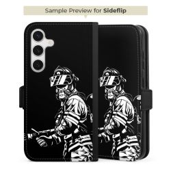 Sideflip with flap black/lateral flap