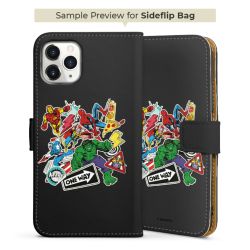 Sideflip with flap black/lateral flap