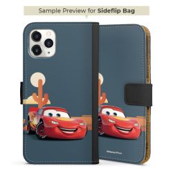 Sideflip mit langer Lasche schwarz