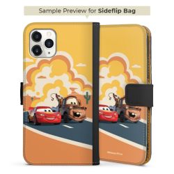 Sideflip mit langer Lasche schwarz