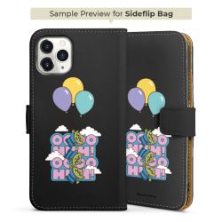 Sideflip Fodral med flap svart