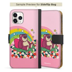 Sideflip mit langer Lasche schwarz