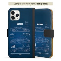 Sideflip Fodral med flap svart