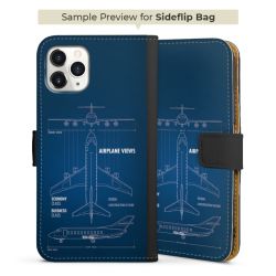 Sideflip Fodral med flap svart