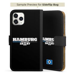 Sideflip mit langer Lasche schwarz