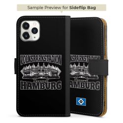 Sideflip mit langer Lasche schwarz