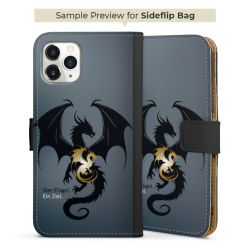 Sideflip Fodral med flap svart