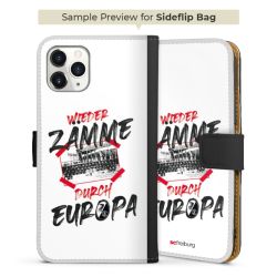 Sideflip mit langer Lasche schwarz