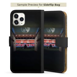 Sideflip mit langer Lasche schwarz