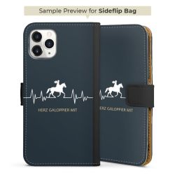 Sideflip Fodral med flap svart