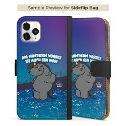 Sideflip mit langer Lasche schwarz