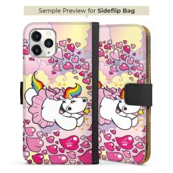 Sideflip mit langer Lasche schwarz