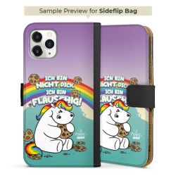 Sideflip mit langer Lasche schwarz