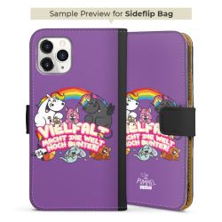 Sideflip mit langer Lasche schwarz