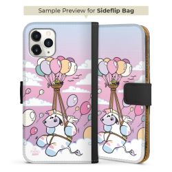 Sideflip mit langer Lasche schwarz