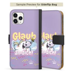 Sideflip mit langer Lasche schwarz