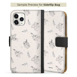 Sideflip mit langer Lasche schwarz