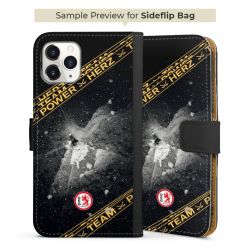 Sideflip mit langer Lasche schwarz