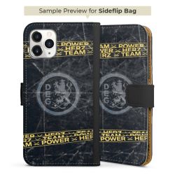 Sideflip mit langer Lasche schwarz