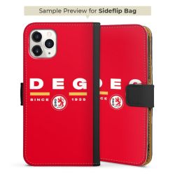 Sideflip mit langer Lasche schwarz