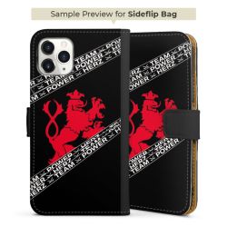 Sideflip mit langer Lasche schwarz