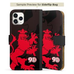 Sideflip mit langer Lasche schwarz