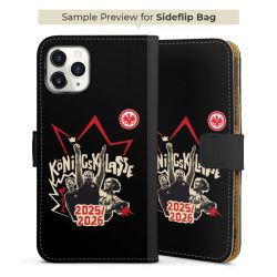 Sideflip mit langer Lasche schwarz