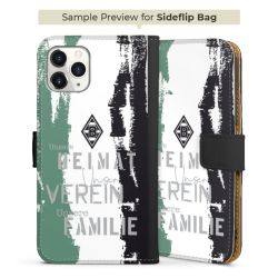 Sideflip mit langer Lasche schwarz