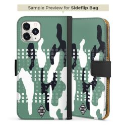 Sideflip mit langer Lasche schwarz