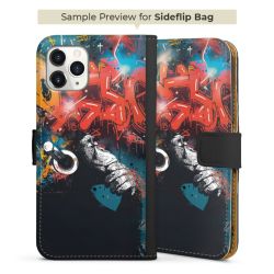 Sideflip Fodral med flap svart