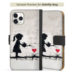 Sideflip Fodral med flap svart