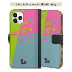 Sideflip Fodral med flap svart