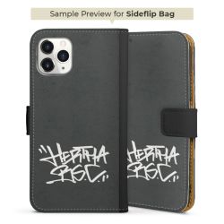 Sideflip mit langer Lasche schwarz