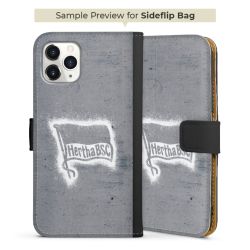 Sideflip mit langer Lasche schwarz