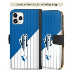 Sideflip mit langer Lasche schwarz