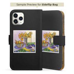 Sideflip Fodral med flap svart