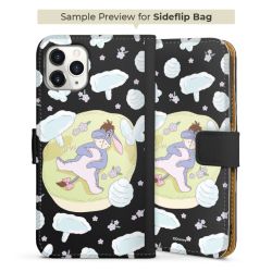 Sideflip Fodral med flap svart