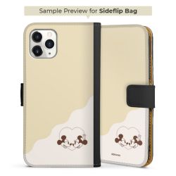 Sideflip mit langer Lasche schwarz