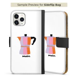 Sideflip mit langer Lasche schwarz