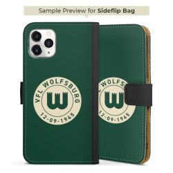 Sideflip mit langer Lasche schwarz