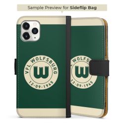 Sideflip mit langer Lasche schwarz