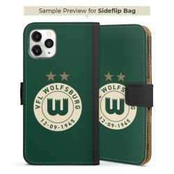 Sideflip mit langer Lasche schwarz