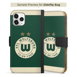 Sideflip mit langer Lasche schwarz