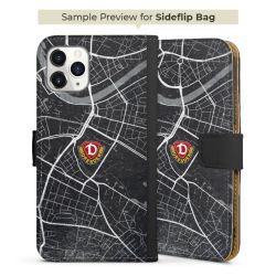 Sideflip mit langer Lasche schwarz