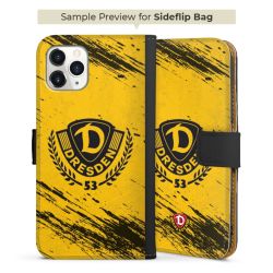 Sideflip mit langer Lasche schwarz