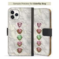 Sideflip mit langer Lasche schwarz