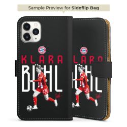 Sideflip mit langer Lasche schwarz